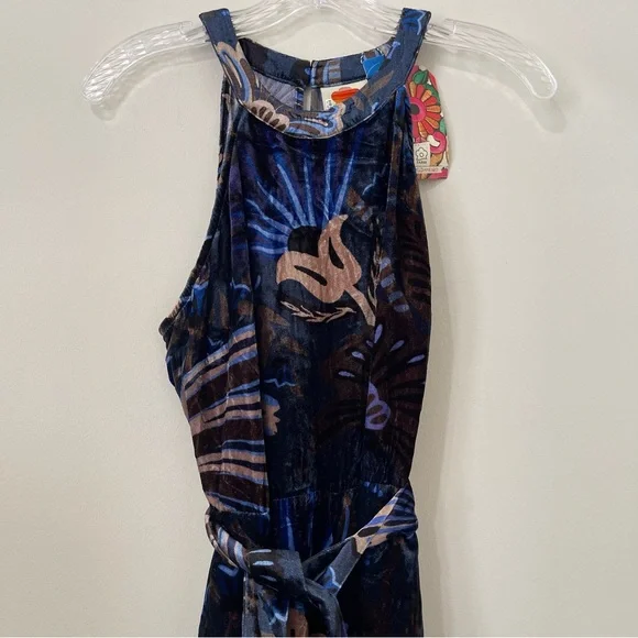 Farm Rio x Anthropologie Velvet Halter Jumpsuit - Picture 8 of 11